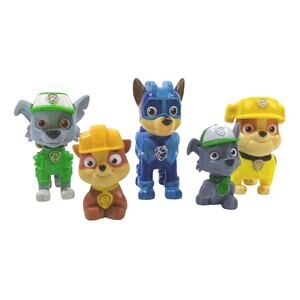PAW Patrol Pups Chase Rocky Rubble Action Mini 2-3" Figure Lot of 5 Nickelodeon